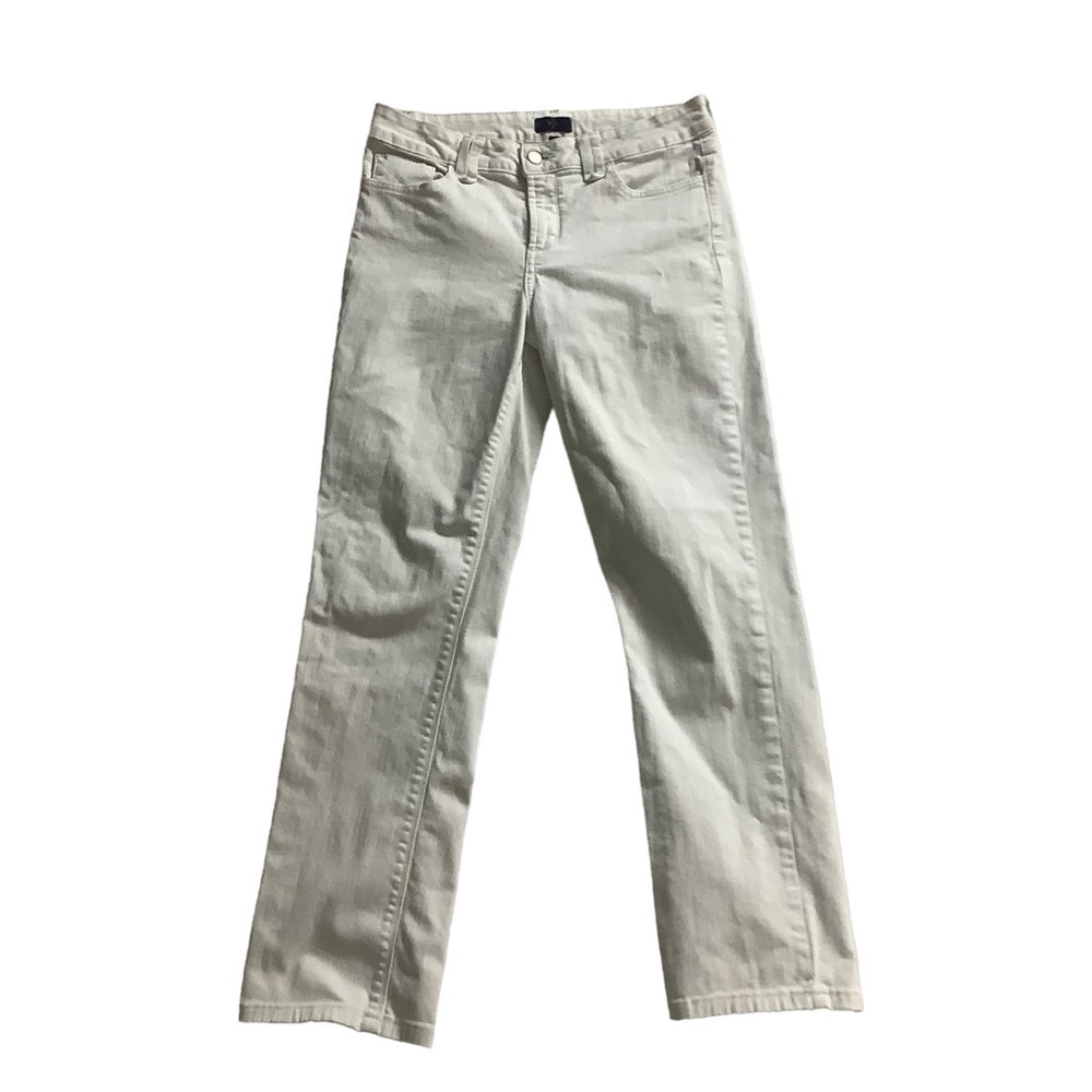 NYDJ Jeans Sz 4 Straight Cut White